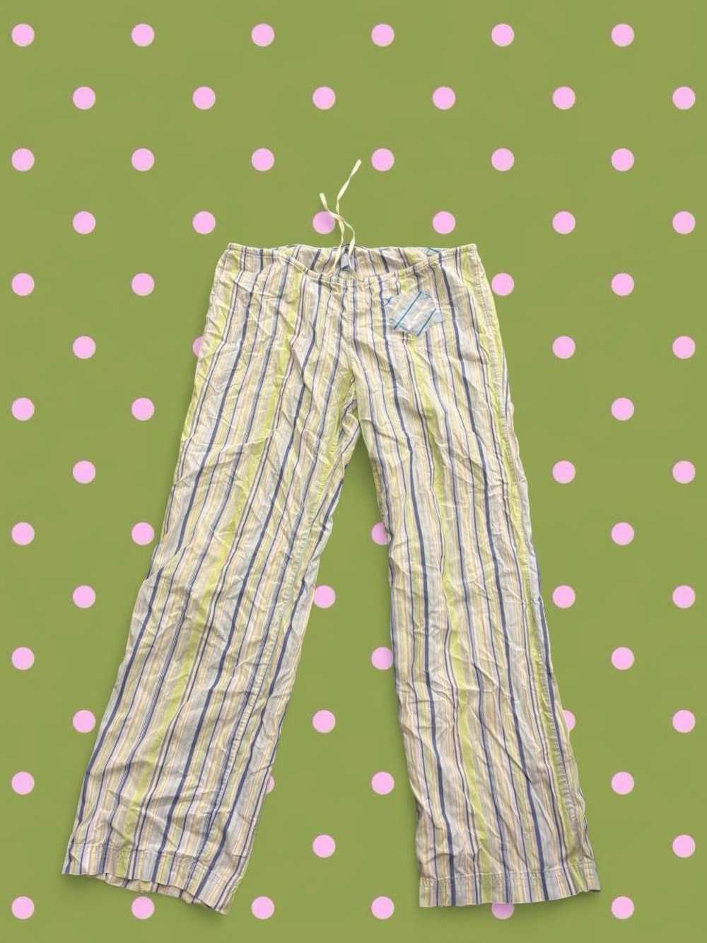 Abercrombie & Fitch Striped Track Pants in Yellow & Blue